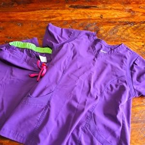 Jockey purple scrubs size L